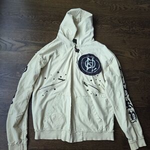 Black Label Yellow Graphic Hoodie with Black Accents Sz.XXL Men's